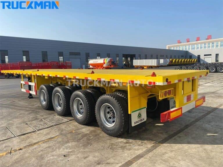4 Axle Flatbed Semi Trailer For Sale-Flatbed Semi Trailer