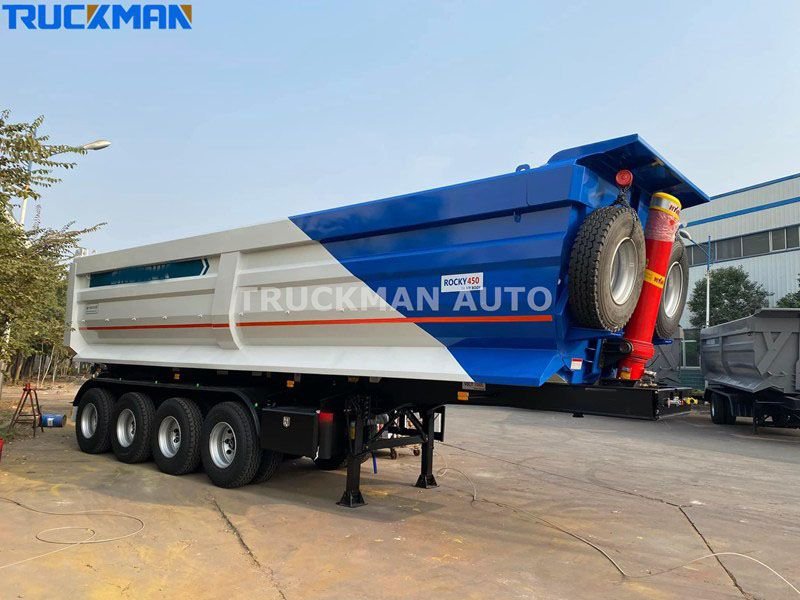 4 Axles End Dump Trailers For Sale