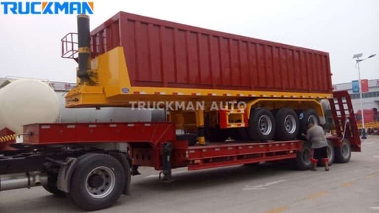 Lowbed trailer heavy vehicle transport