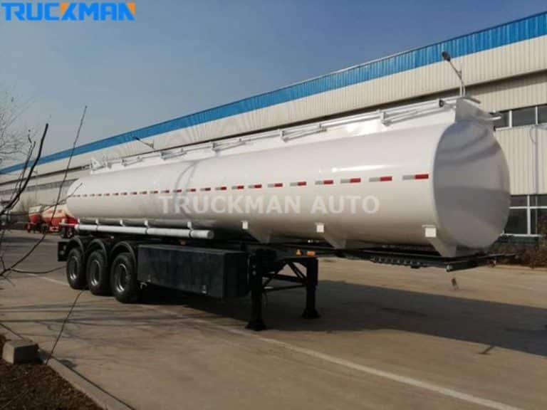 Equipped tanker trailer with anti-theft technology like GPS and fuel level monitors