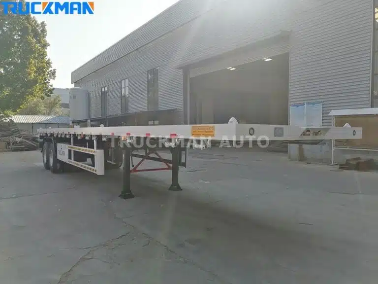 White container semi-trailer