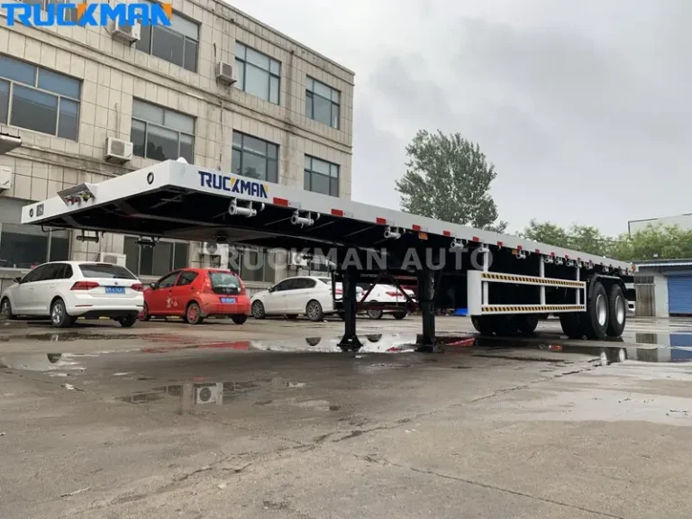 2 Axle Flatbed Semi Trailer For Sale