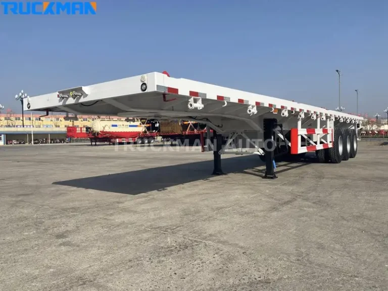 3 Axle Flatbed Semi Trailer For Sale-Flatbed Trailers