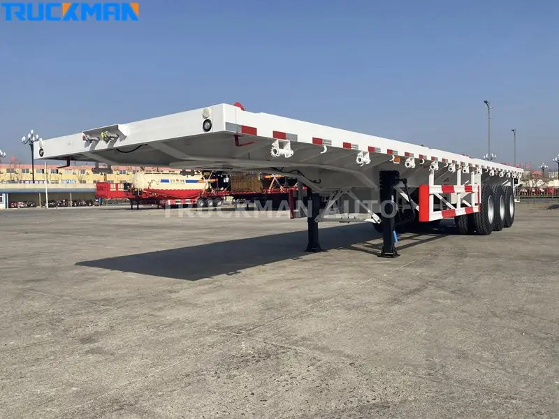 3 Axle Flatbed Semi Trailer For Sale-Flatbed Trailers