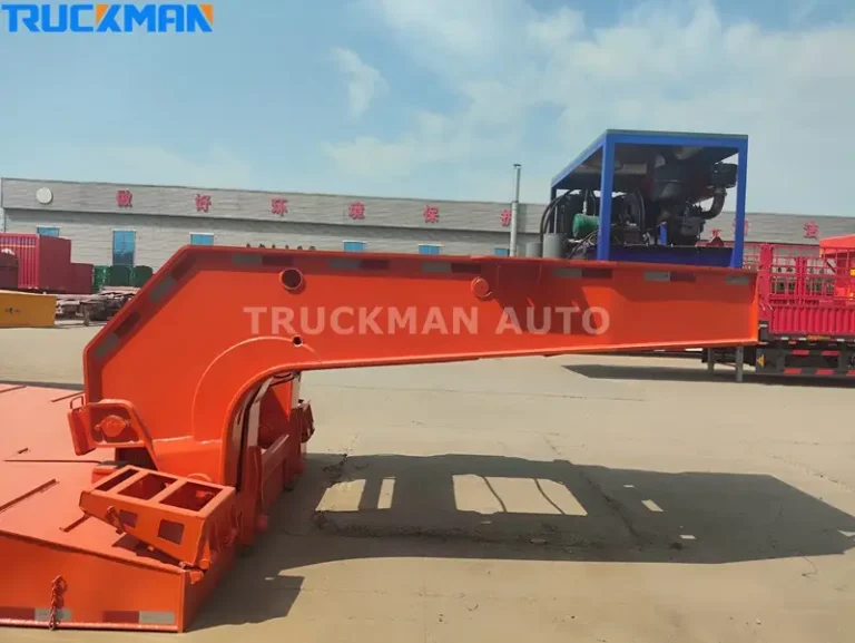 100 Ton Removable Gooseneck Trailer Gooseneck Detail