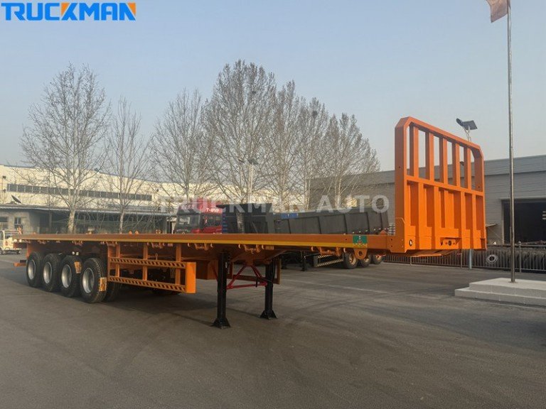 100 Ton Flatbed Semi Trailer