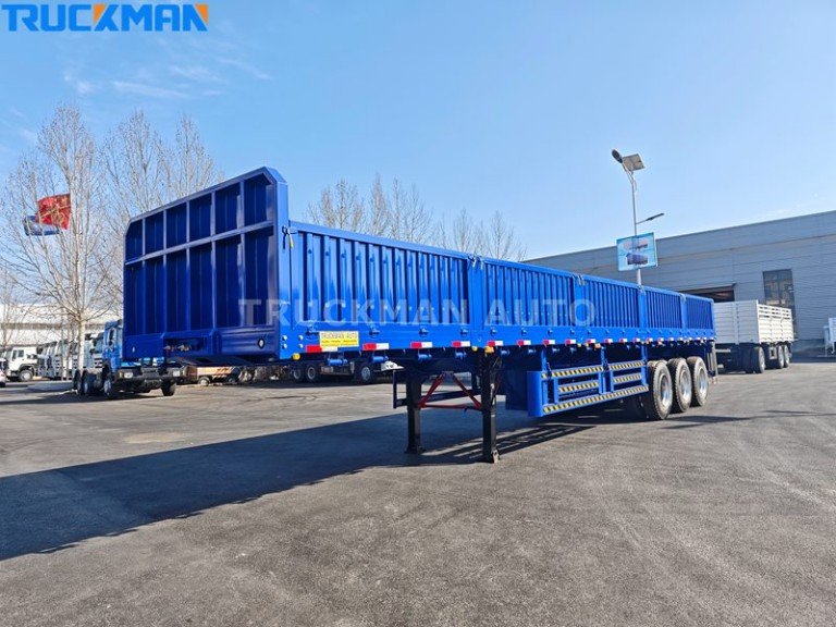 3 axles 50t side wall trailer