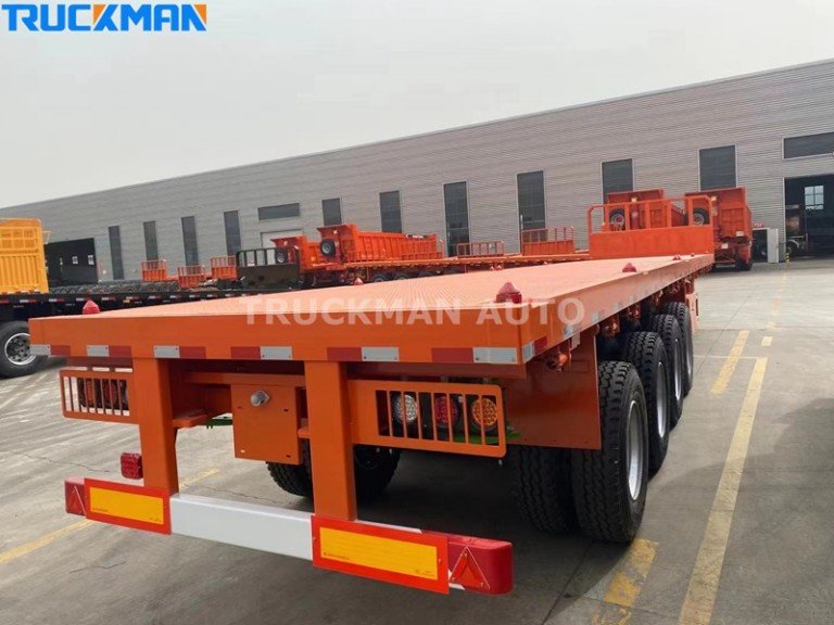 80T Flatbed Semi Trailer