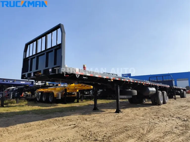 2 Axles 40T Flatbed Semi Trailer
