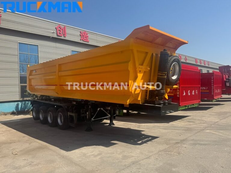 4 Axles 70 Tons Dump Semi Trailer For Iron Ore To Nigeria