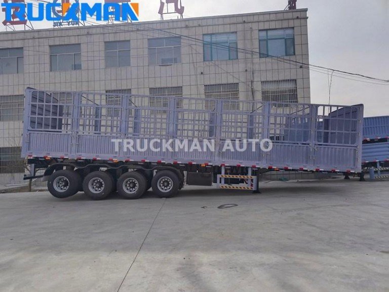 Fence-type semi-trailer with air suspension
