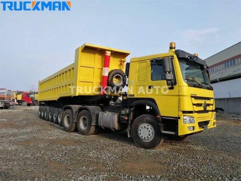 Customized 6-axle dump semi-trailer