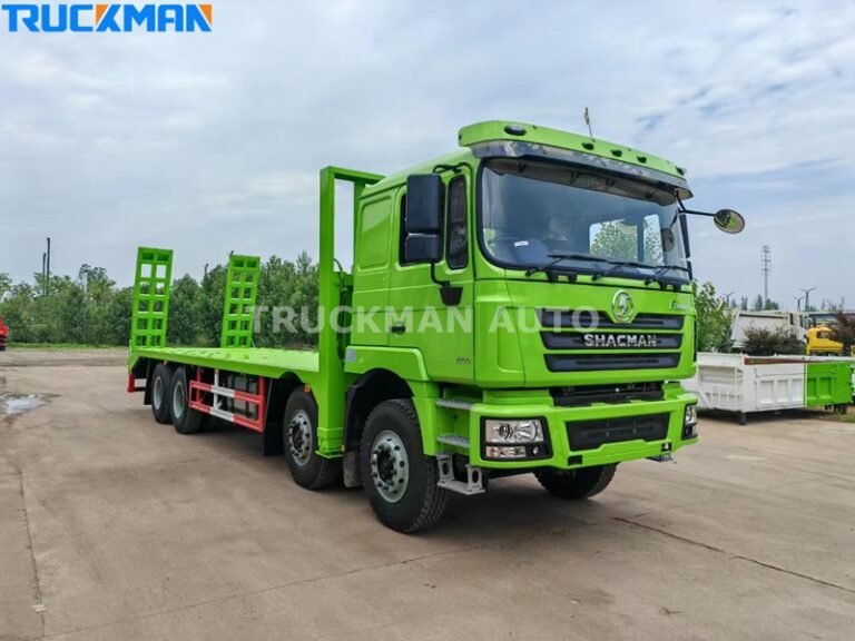 SHACMAN F3000 Flatbed Truck With Ladder