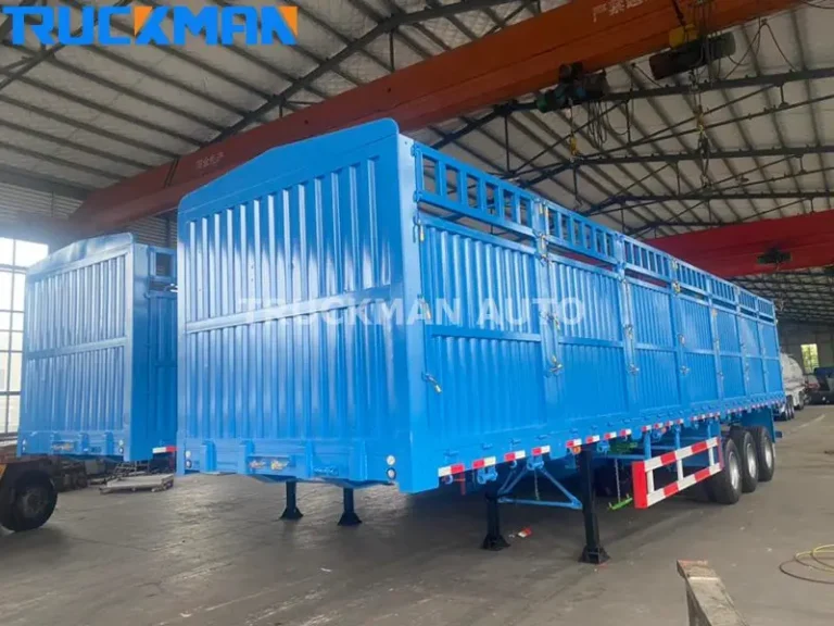 2 Units 3 Axles 80 Tons Fence Semi Trailer To Mauritania