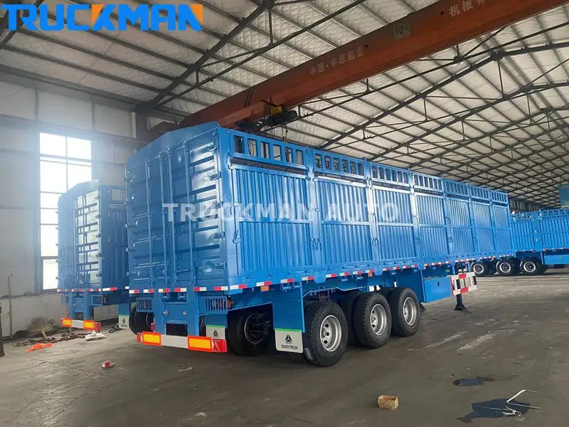 3-axle fence semi-trailer, manufactured by high-quality brand, durable