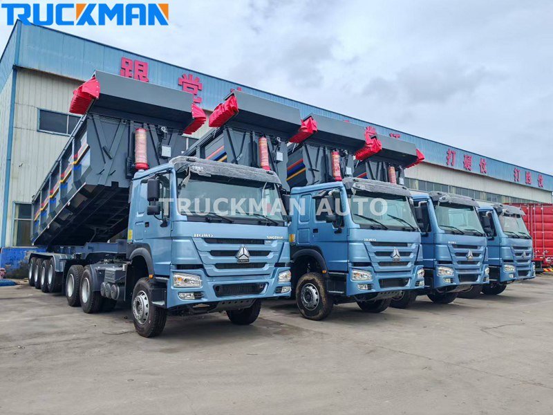 truck and dump trailer