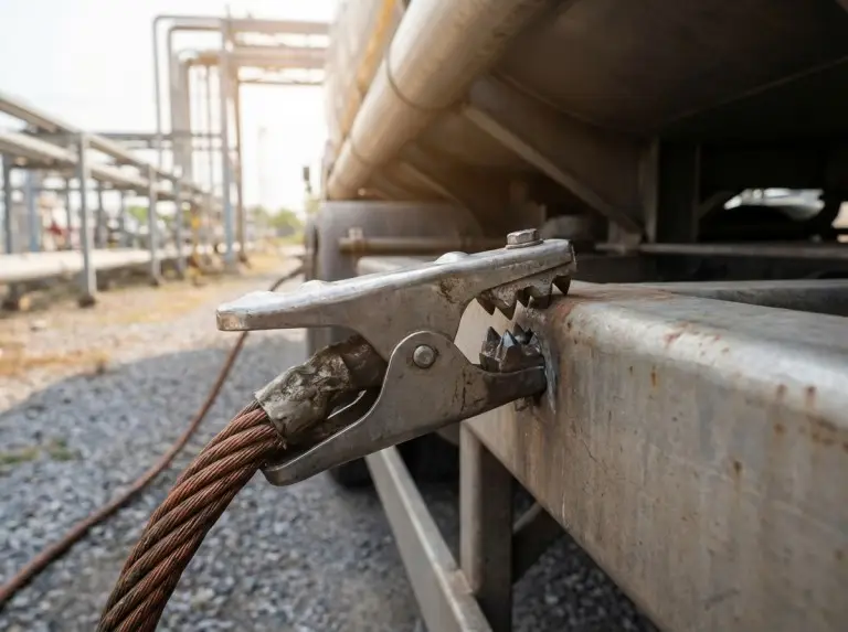 fuel tanker bonding and grounding connection points