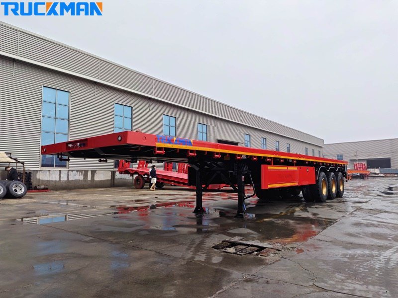 Container flatbed trailer