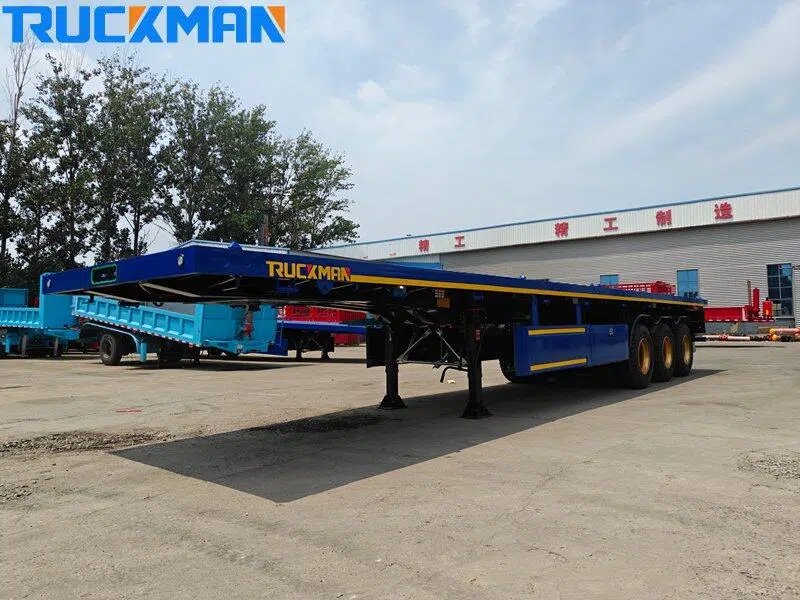 3 axles flatbed trailer
