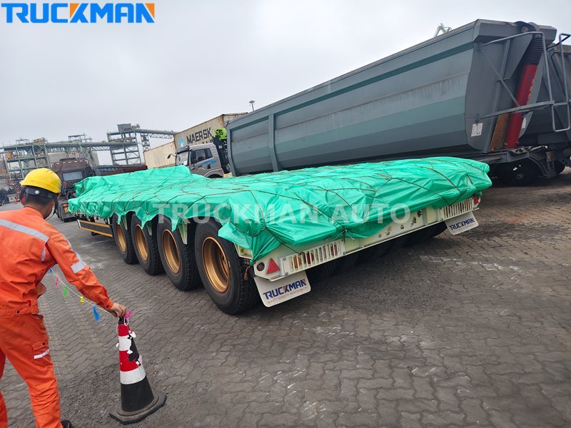 4 axle lowbed trailer