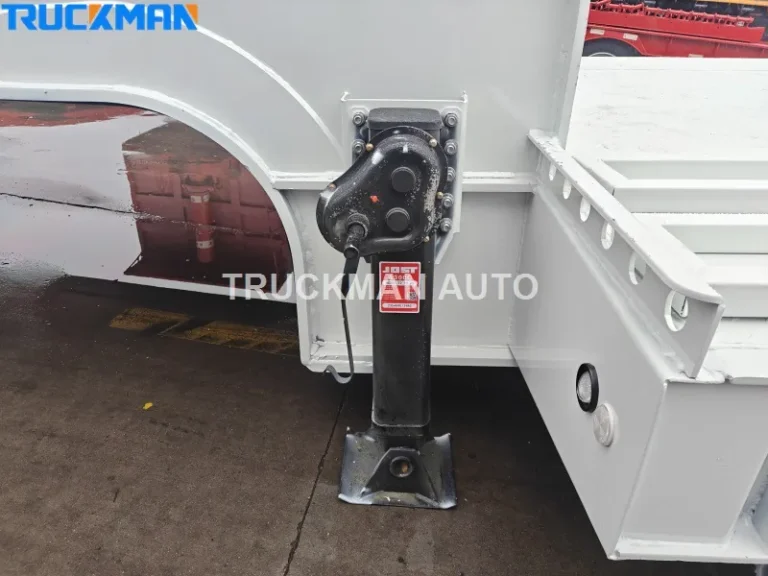 JOST A300C landing gear on a 4 line 8 axle lowbed trailer